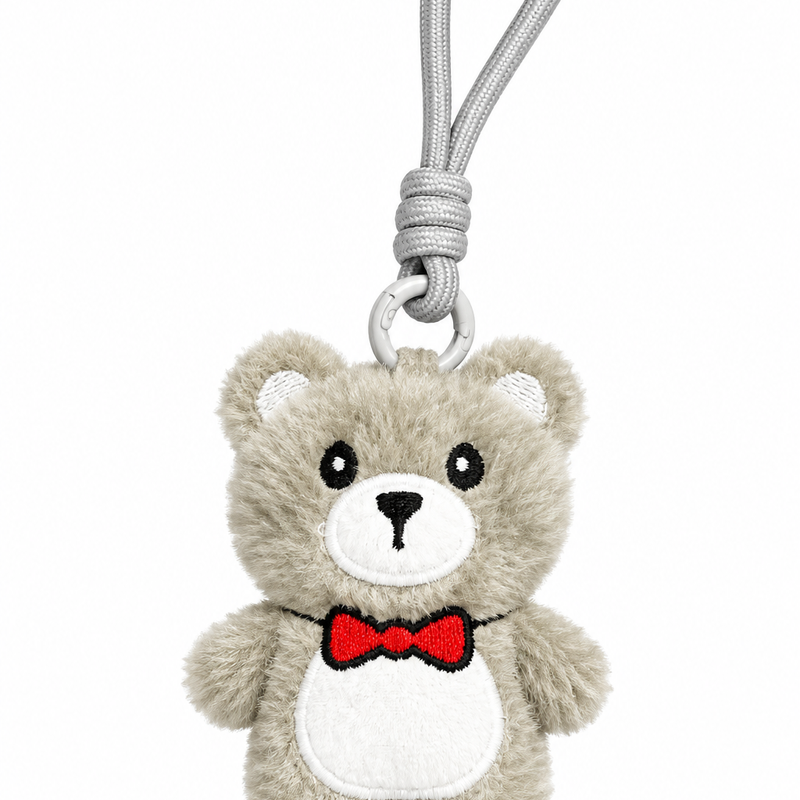 Teddy Bear Bow Bag Charm