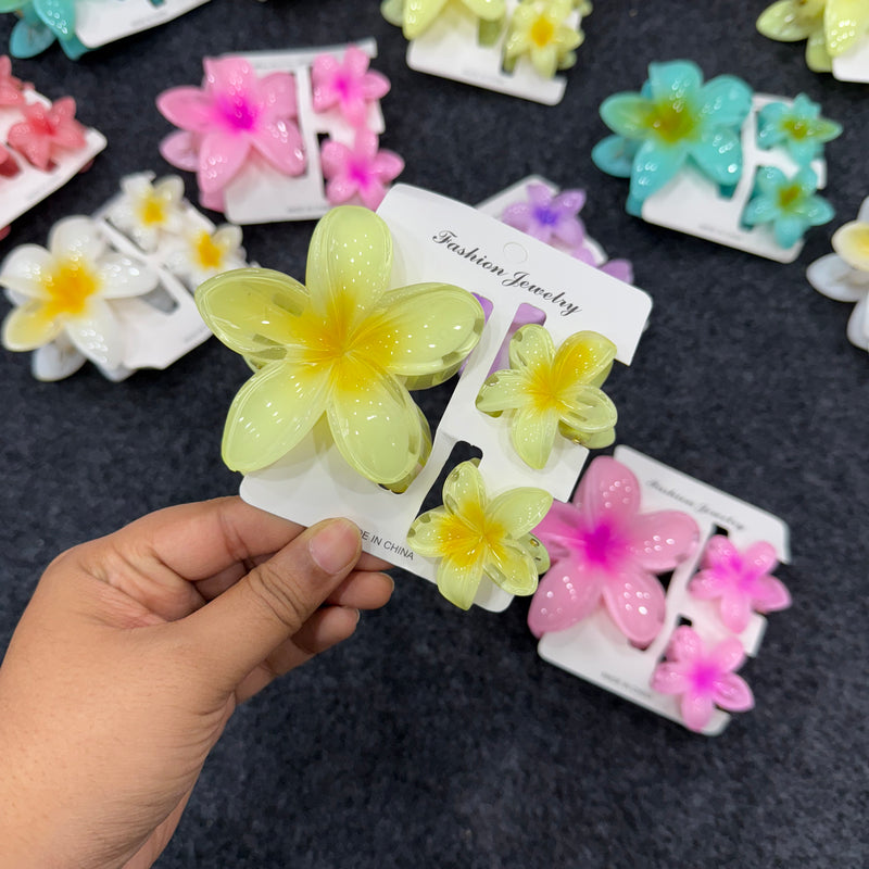 Flower Claw Clip Set