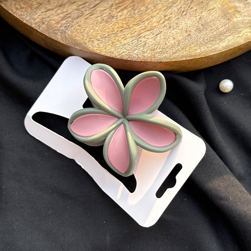 Matte Medium Flower Claw Clip