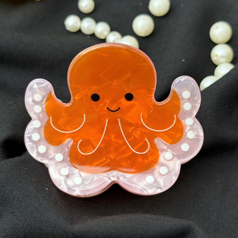 Aquatic Acrylic Claw Clip