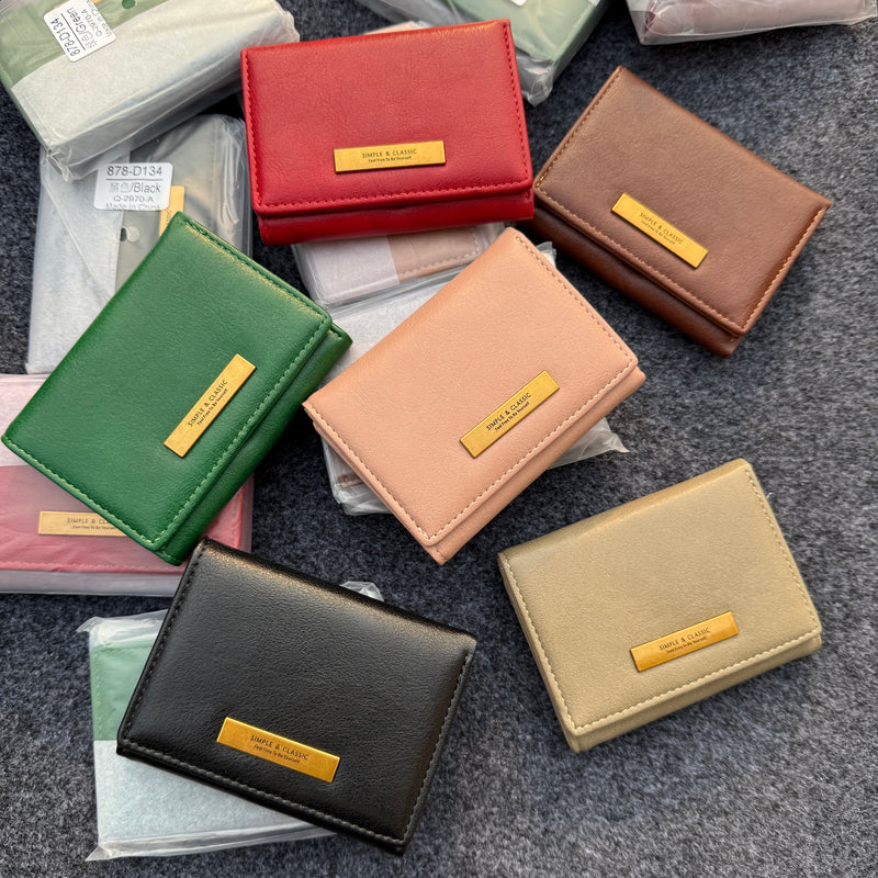 Aesthetic Trifold Mini Wallet