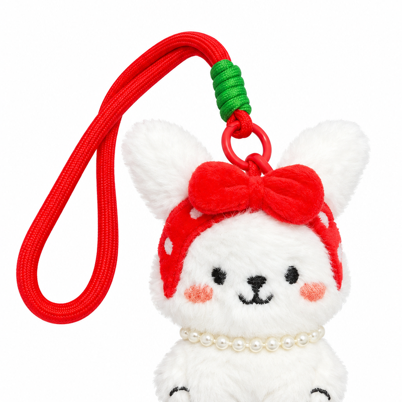 Cute Bunny pearl Bag charm