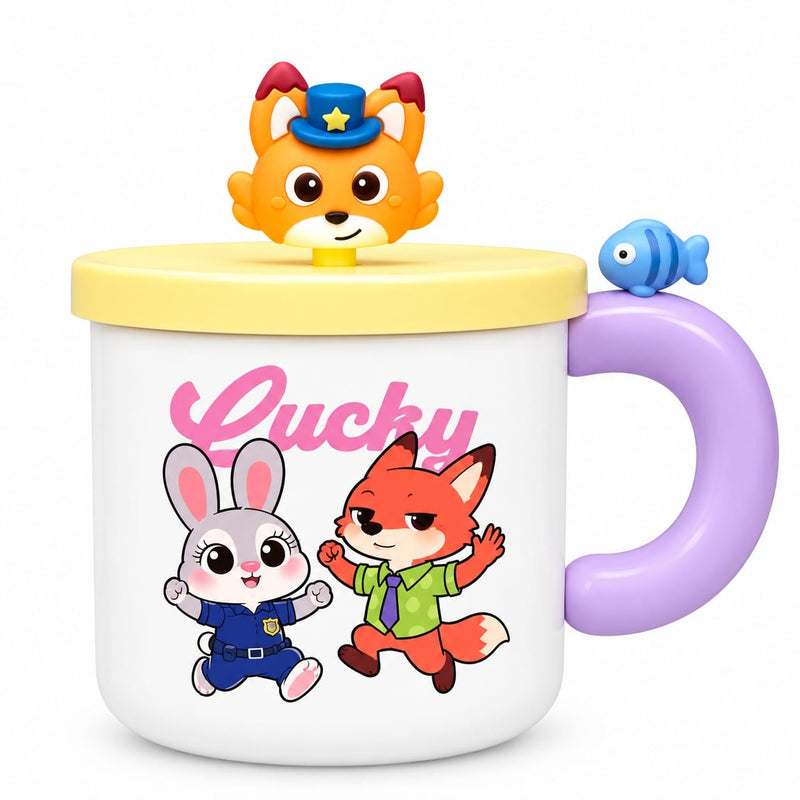 Premium Zootopia theme Kids Stainless Steel Food Jar
