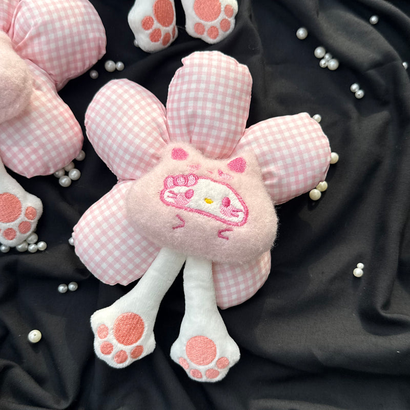 Korean Puffer Scrunchies- Pink Kitty