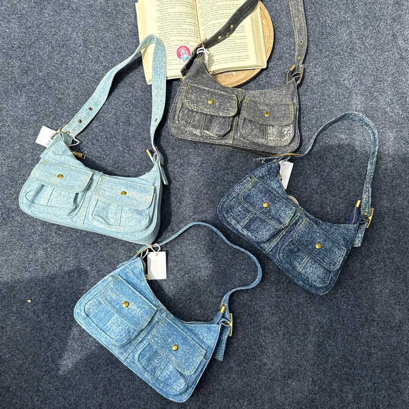 Denim Premium Shoulder Bags