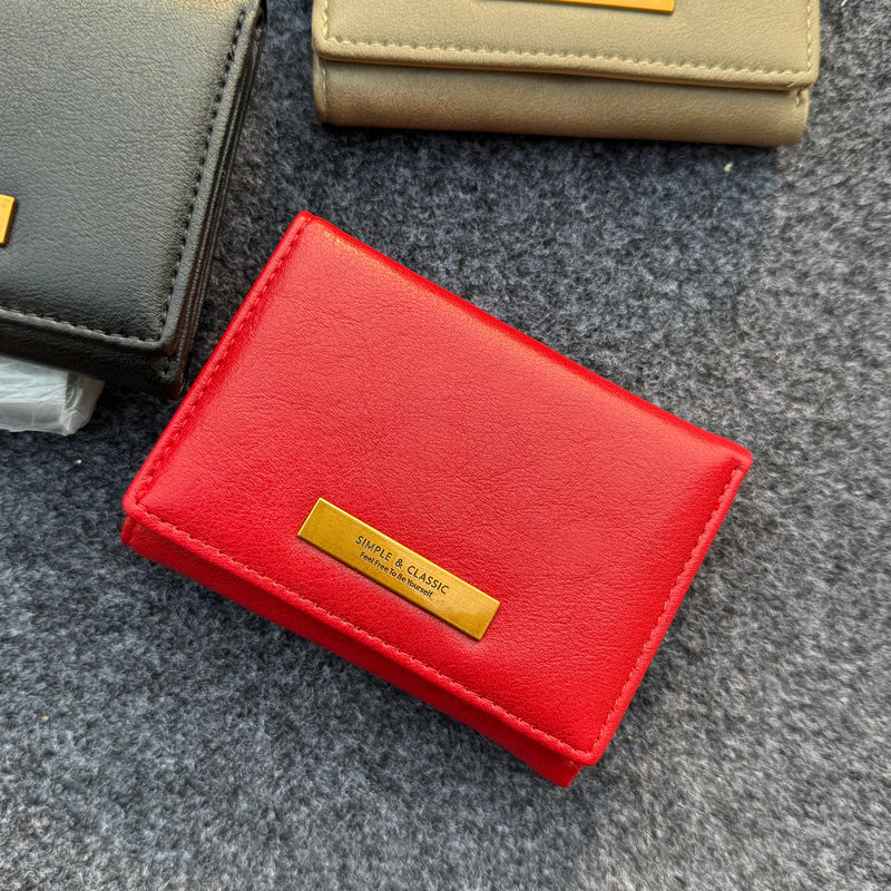 Aesthetic Trifold Mini Wallet