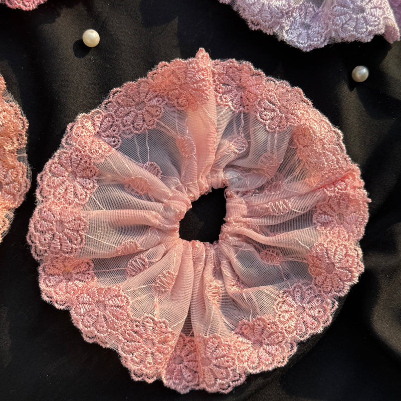 Large Lace Scrunchie