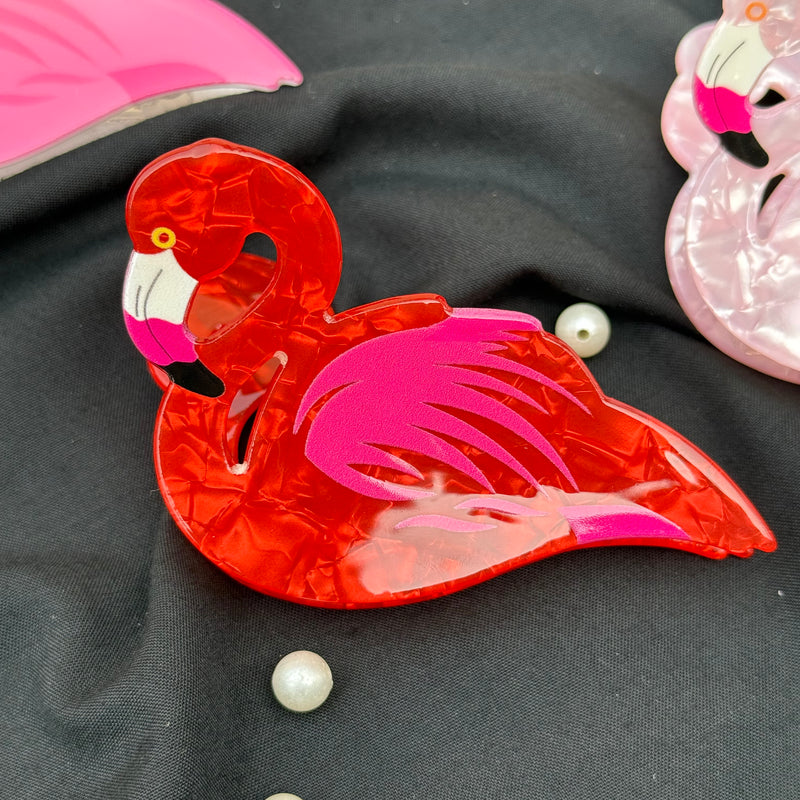 Flamingo Acrylic Claw Clip