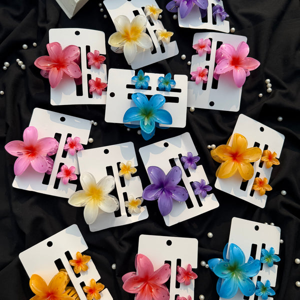 Flower claw Clip Set
