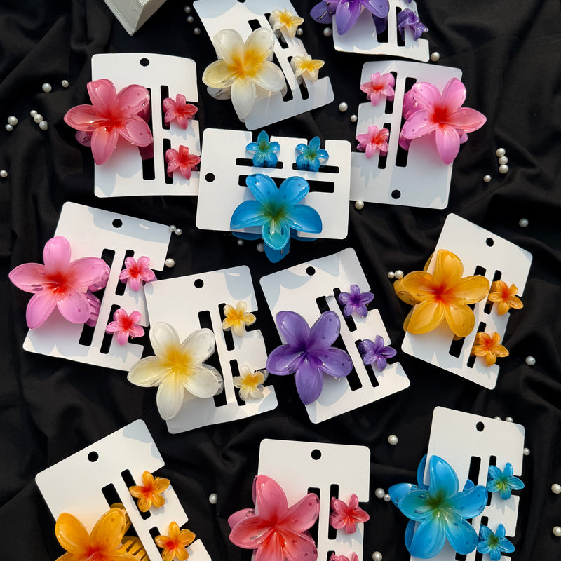 Flower claw Clip Set