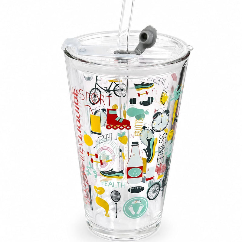 Printed Glass Sippers