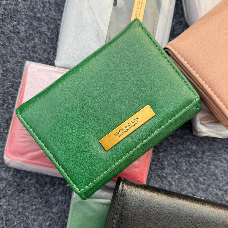 Aesthetic Trifold Mini Wallet
