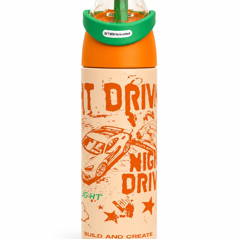 Luxury Textured Dual Sip Bottle