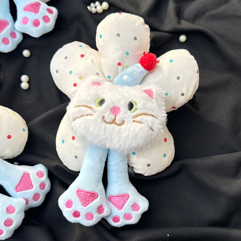 Korean Puffer Scrunchies- Cute Kitty