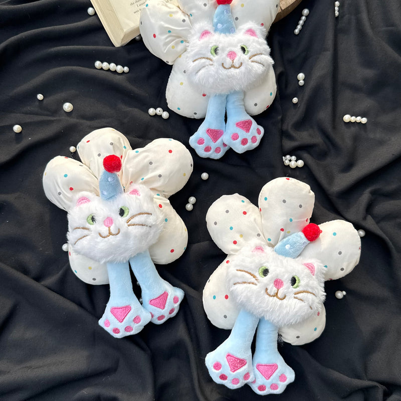 Korean Puffer Scrunchies- Cute Kitty