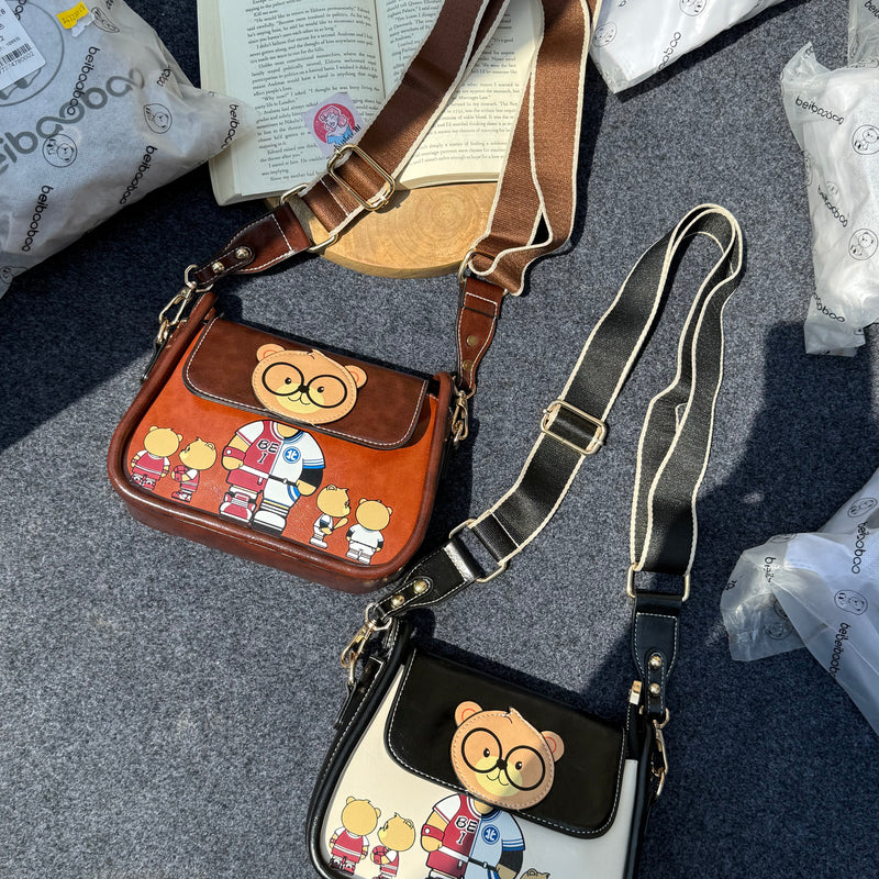 Teddy Wide Strap Bag