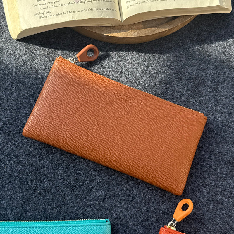 Long premium zipper wallet