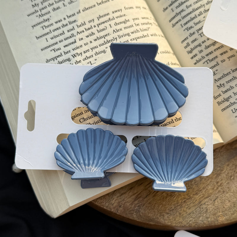 Set Of three seashell Claw Clip