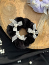 Fur scrunchies