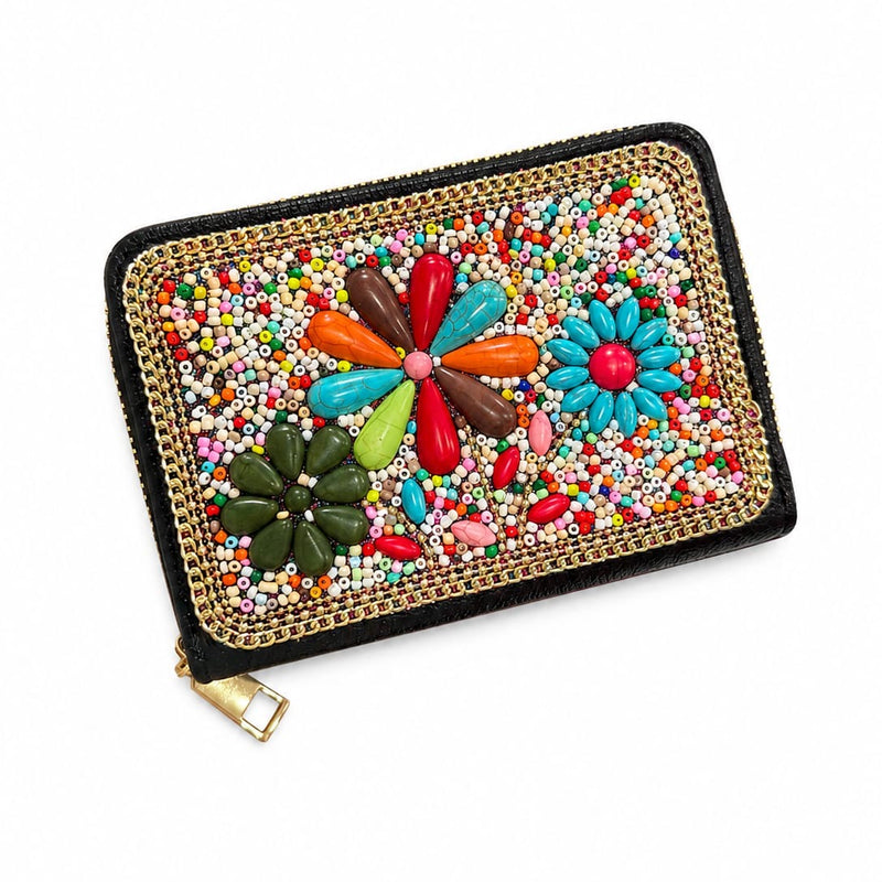 Beaded Handwork Zipper Wallets