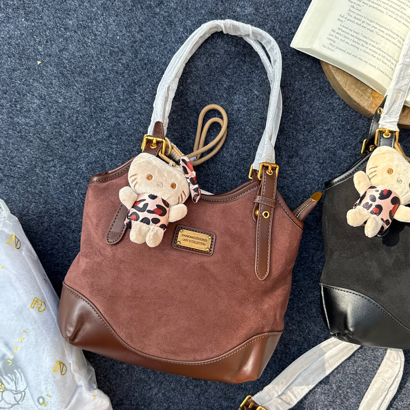 Hello Kitty Suede Handbags