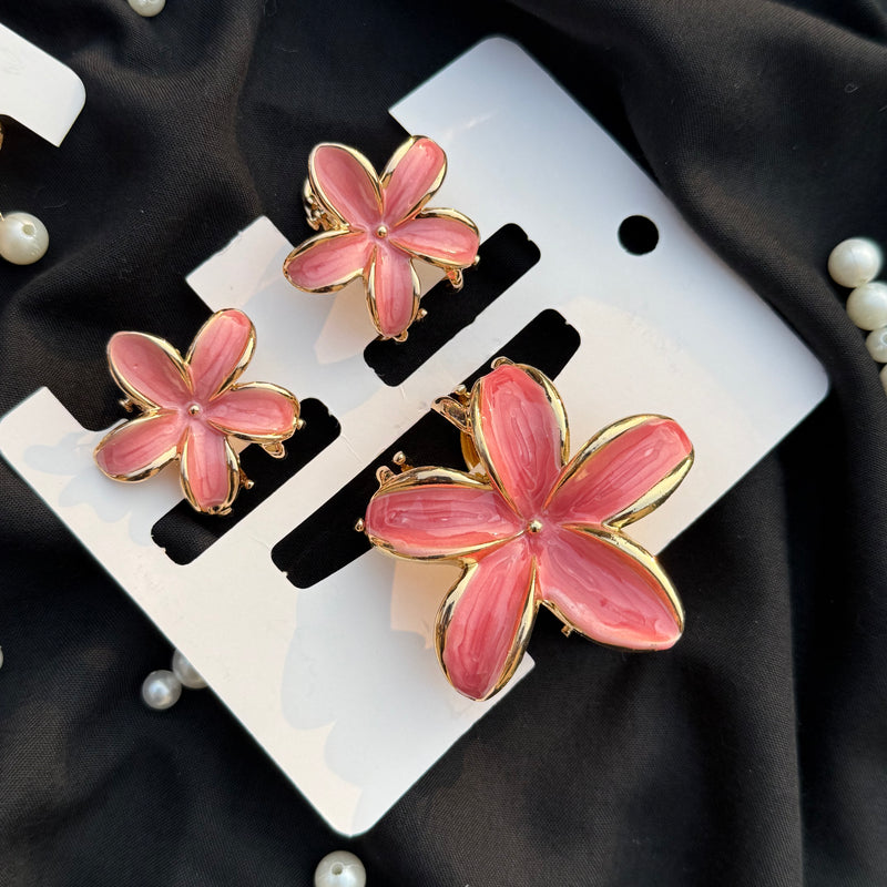 Metallic claw clip set