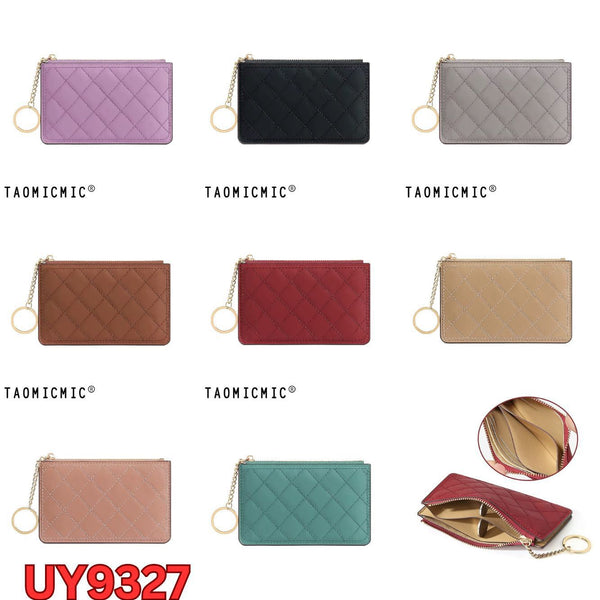 Quilted Sleek Keychain Wallet