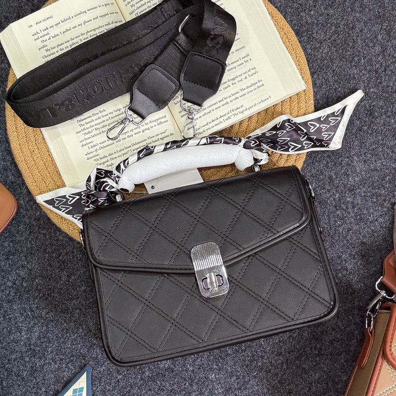 Wide Strap Scarf Sling Bag