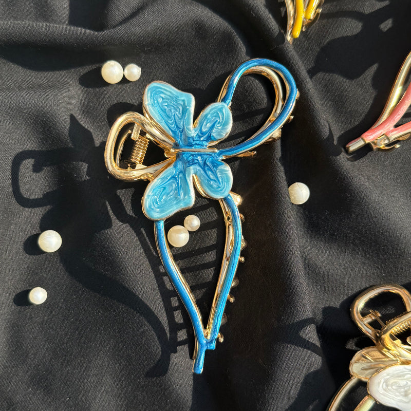 Butterfly Metallic Claw Clip