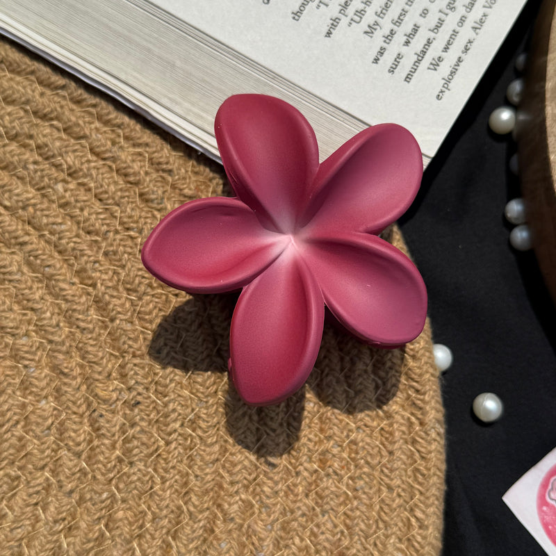 Matte Flower Claw Clip