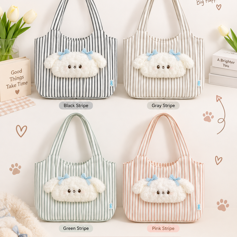Korean Plushie Canvas Tote