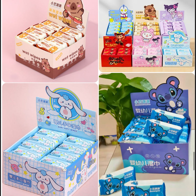 Mini Cute Wipes- 1 pack
