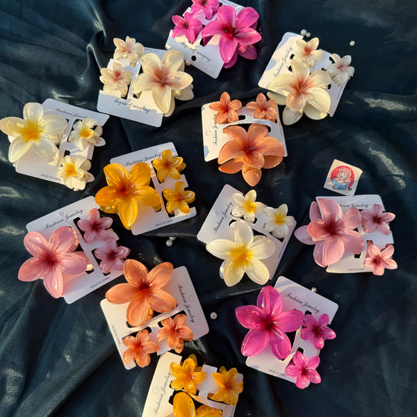 Flower Claw Clip Set