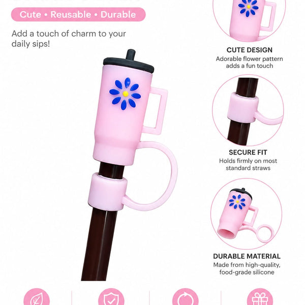 Cute Straw Toppers