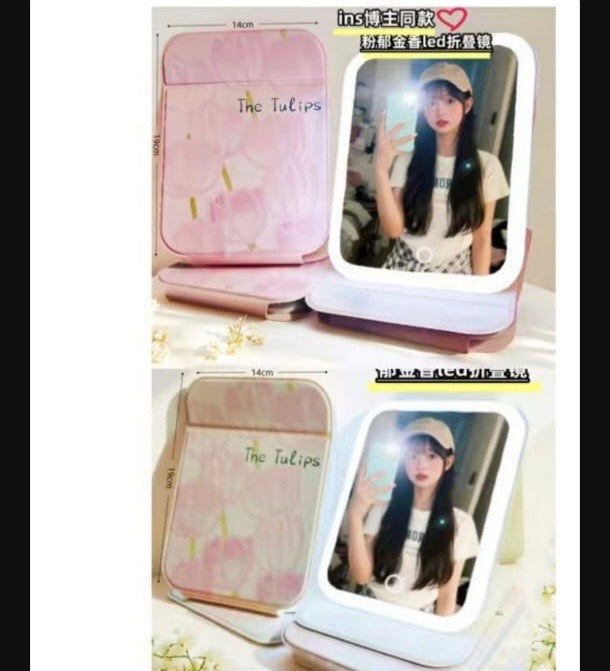 Tulip Portable LED Mirror