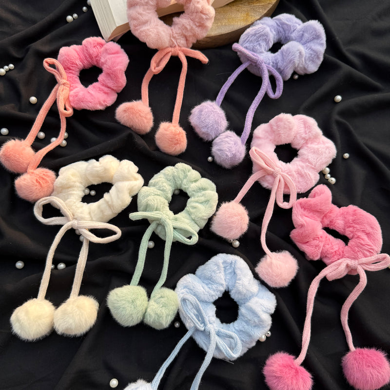Fur Tulip Scrunchie