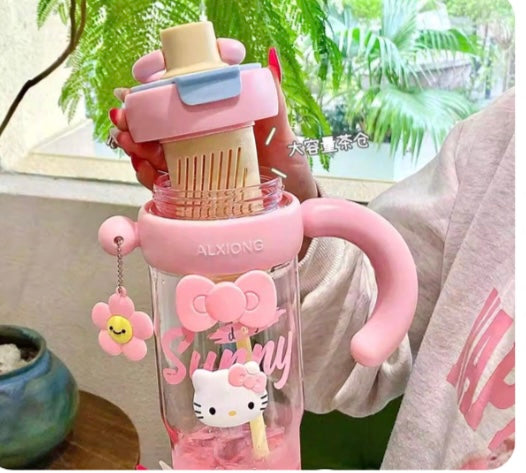 Hello Kitty Big Sipper Bottle- Two Way Drinking