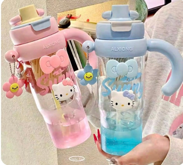 Hello Kitty Big Sipper Bottle- Two Way Drinking