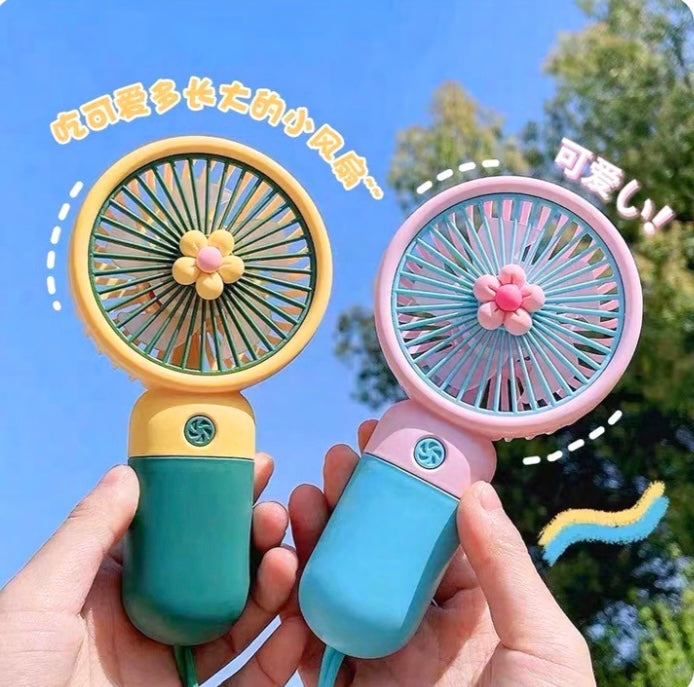 Portable and Chargeable Hand Fan (with Stand)