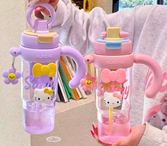 Hello Kitty Big Sipper Bottle- Two Way Drinking