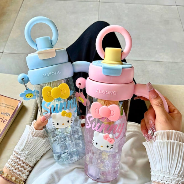 Hello Kitty Big Sipper Bottle- Two Way Drinking
