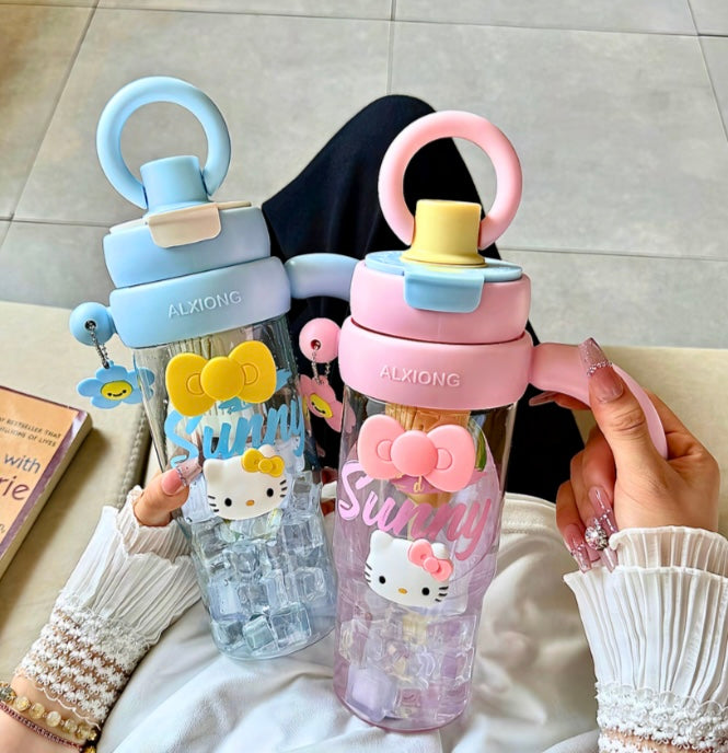 Hello Kitty Big Sipper Bottle- Two Way Drinking
