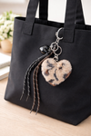 Fur Heart Bag Charm