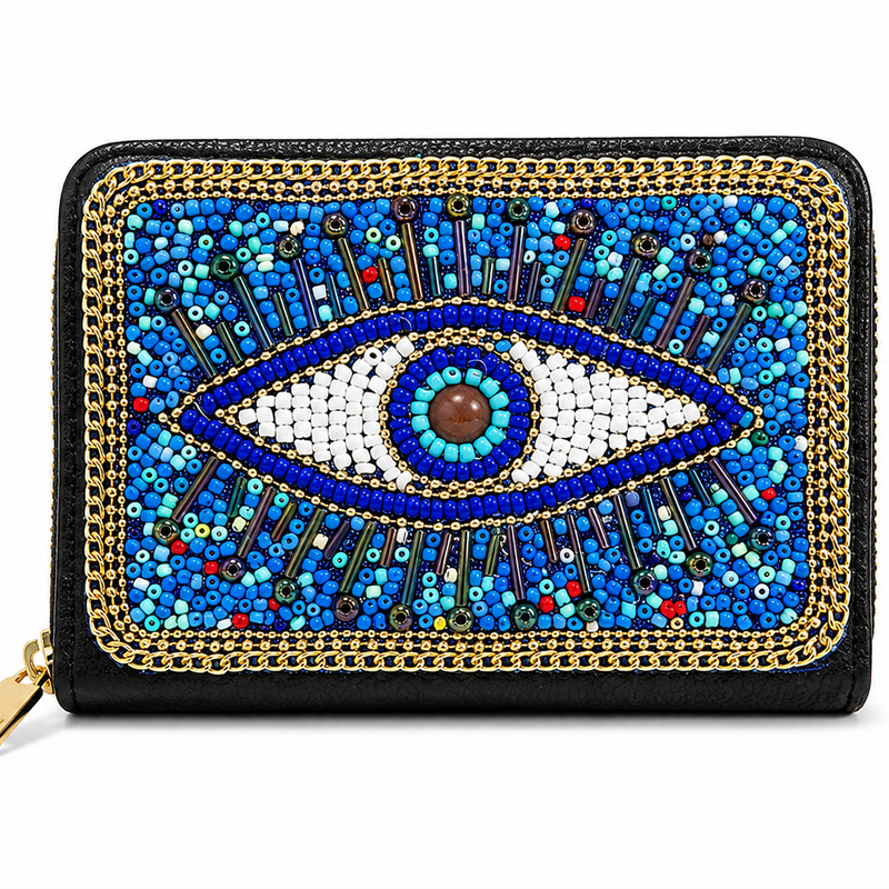 Beaded Handwork Zipper Wallets