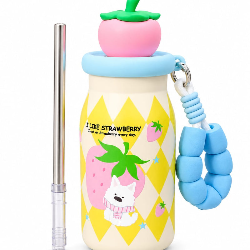 Fruity Stainless Steel Bottle With Charm