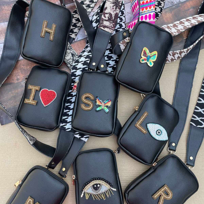 Customised Mobile Sling- Black