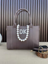 Initial Customized 14 Inches Tote- Khakhi Brown