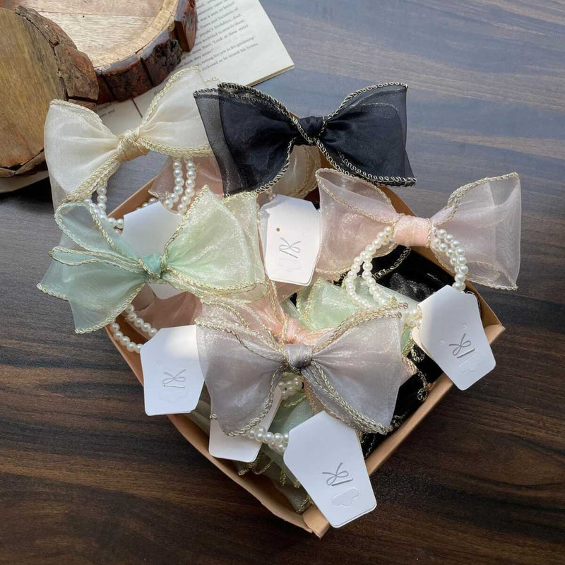Bow Pearl Rubber bands