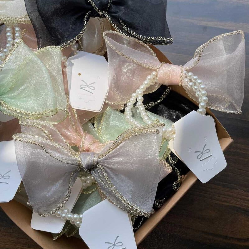 Bow Pearl Rubber bands