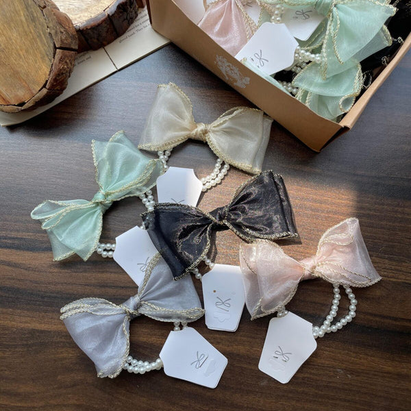 Bow Pearl Rubber bands